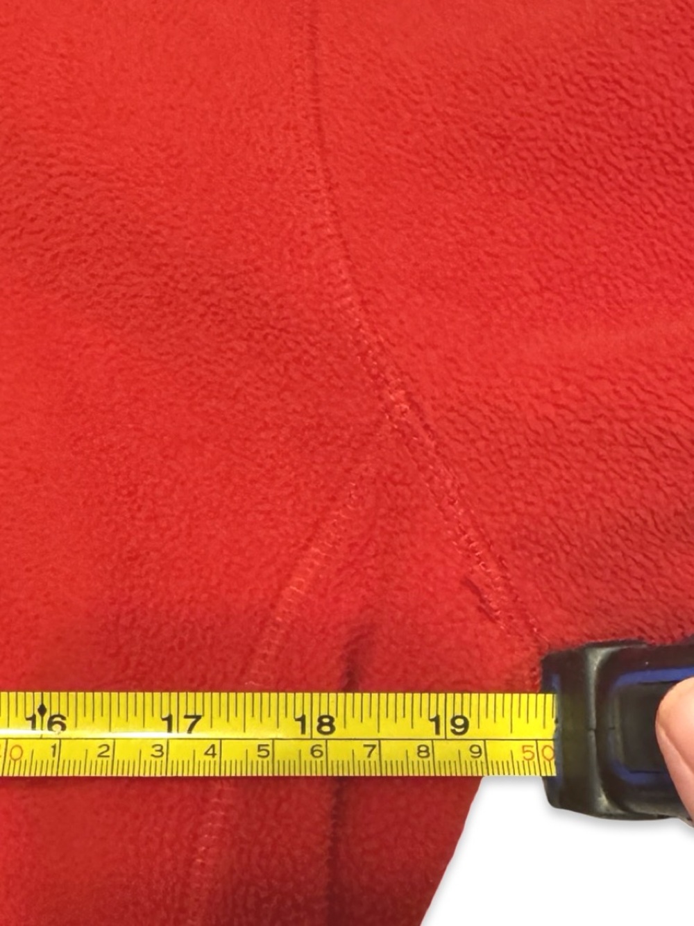 Jane Ashley Women’s Red Full Zip Fleece Jacket Size Medium - Picture 6 of 6
